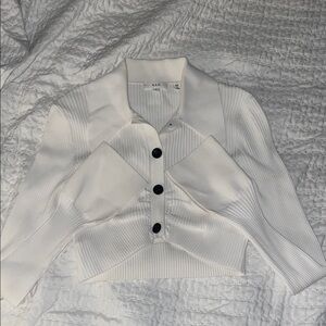 A.L.C. White Ribbed button down